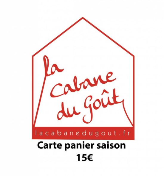 carte panier saison 15€ logo rouge Carte panier de saison 15 €